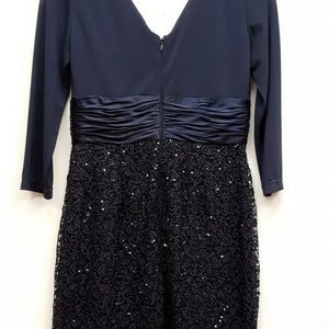 Kay Unger Navy Cocktail Dress